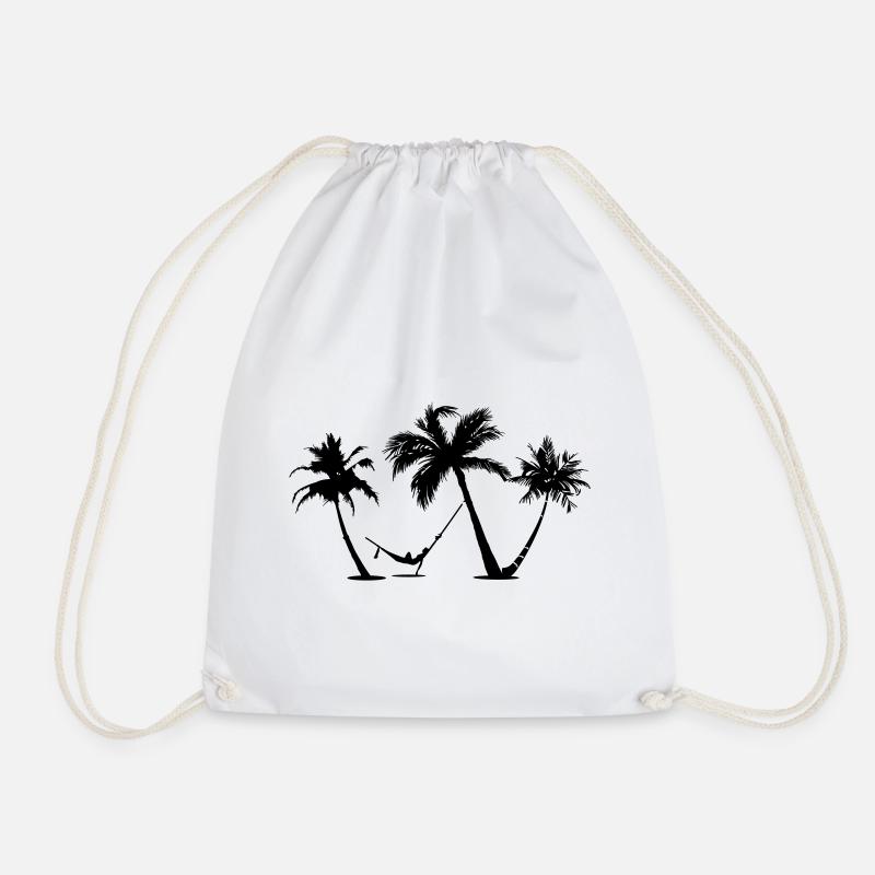 Urlaub unter Palmen ✔ - Turnbeutel - Weiß