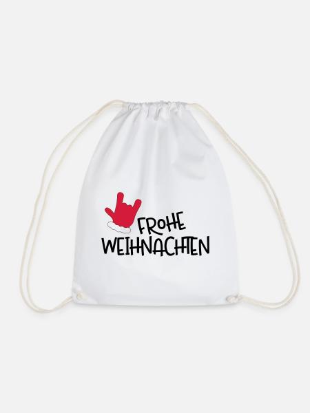 Weihnachten - Turnbeutel - Weiß