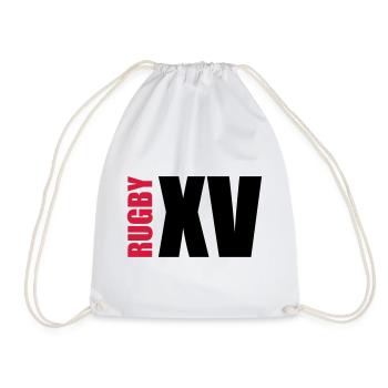 Rugby - Drawstring Bag - white - Front