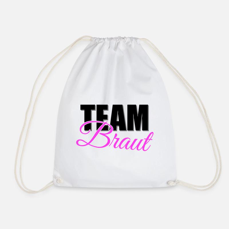 TEAM BRAUT - Turnbeutel - Weiß