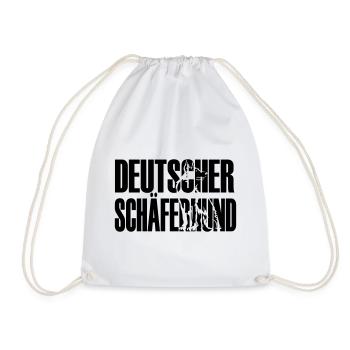 Deutscher Schäferhund - Turnbeutel - Weiß - Vorne