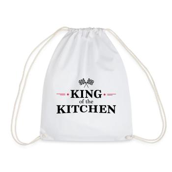 King of the Kitchen - Drawstring Bag - white - Front