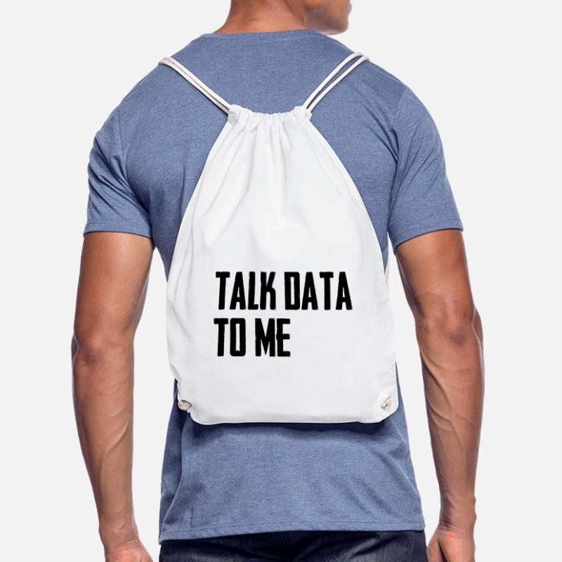 Talk data to me Data Science Computer Science Drawstring Bag