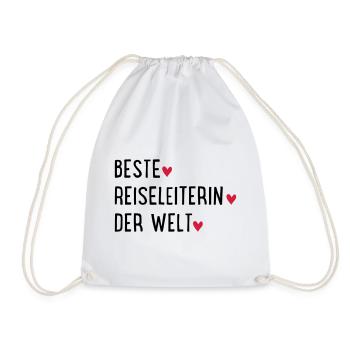 beste reiseleiterin - Turnbeutel - Weiß - Vorne
