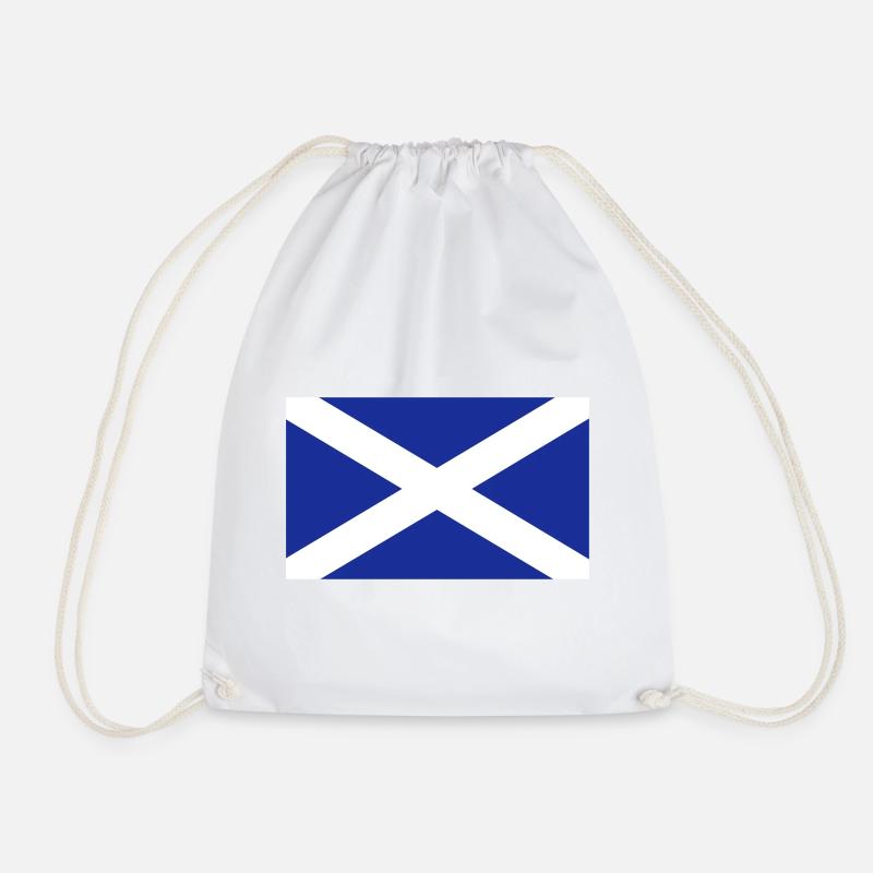 Schottland-Flagge - Turnbeutel - Weiß