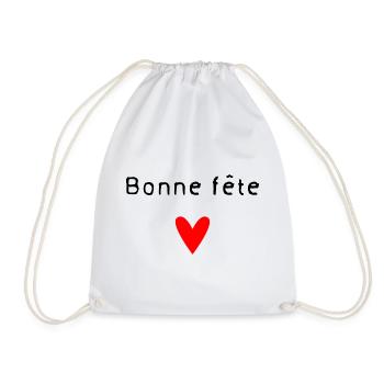 OMA. MUTTERTAG. ALLES GUTE ZUM OMA-TAG. ICH LIEBE DICH - Turnbeutel - Weiß - Vorne