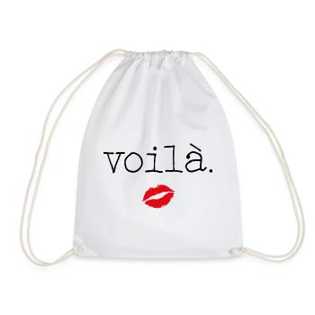 Voilà - Little French Speaking - Turnbeutel - Weiß - Vorne