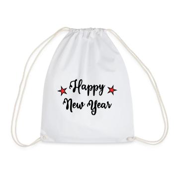 BONNE ANNEE. SAINT SYLVESTRE. NOUVELLE ANNÉE - Sac de sport léger - blanc - Devant