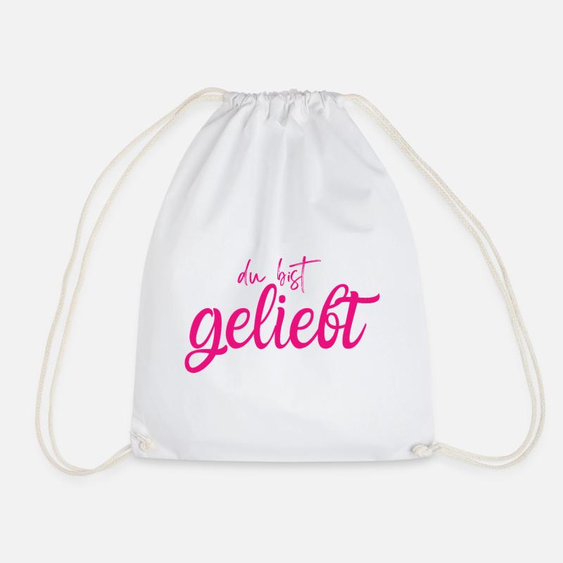 Du bist geliebt - Turnbeutel - Weiß