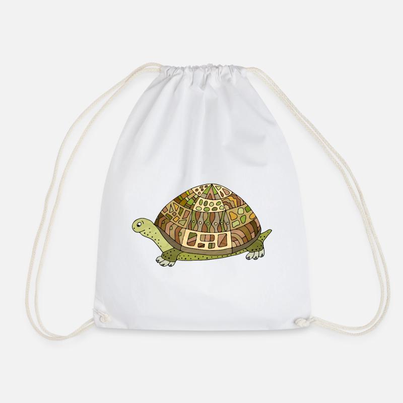 Schildkröte - Turnbeutel - Weiß
