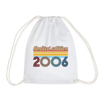 Vintage Geburtstag 2006 Retro-Geschenk Geboren 2006 - Turnbeutel - Weiß - Vorne
