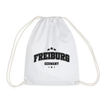 Freiburg – Classic College Typography - Drawstring Bag - white - Front
