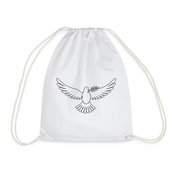 Paix de la colombe - Sac de sport léger - blanc - Devant