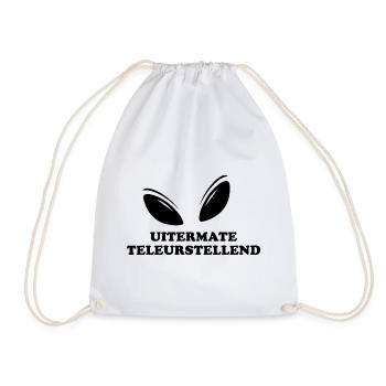 Uitermate teleurstellend black edition - Drawstring Bag - white - Front