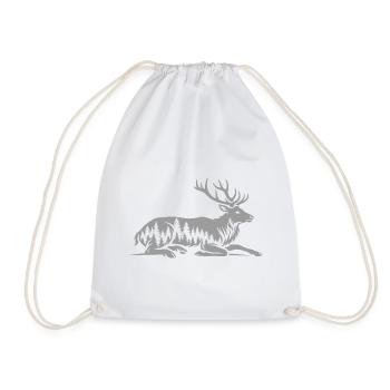 Cerf - Sac de sport léger - blanc - Devant