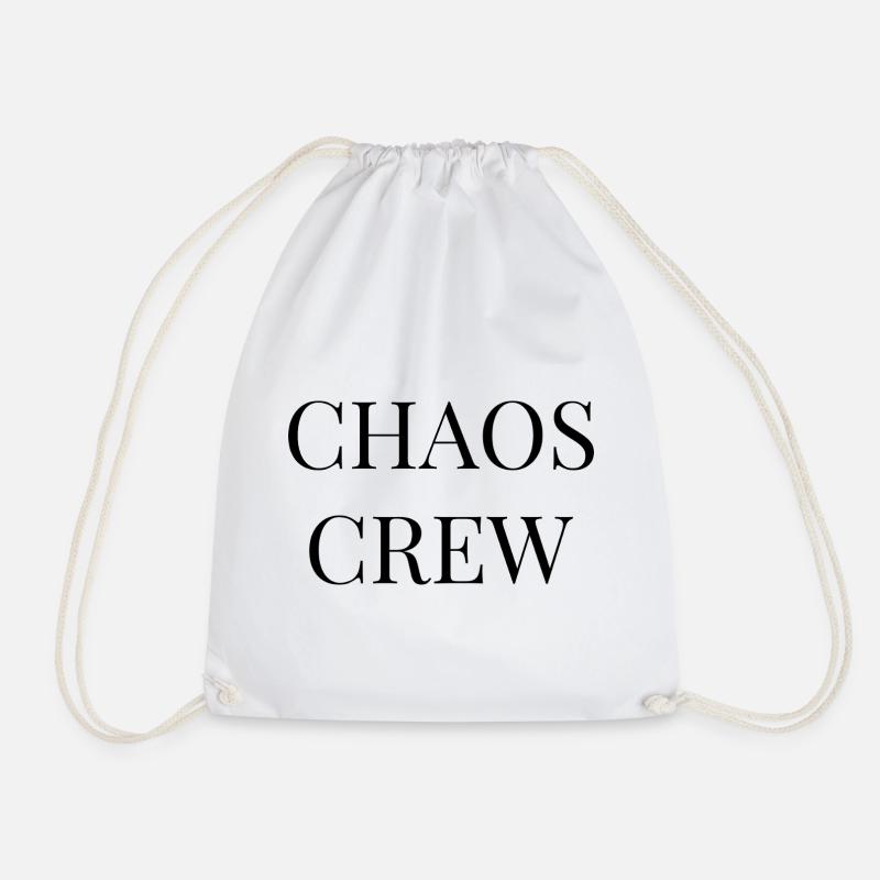 Chaos Crew — Original Gang Since Day One - Drawstring Bag - white