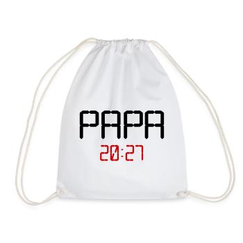 Baby Papa 2027 - Turnbeutel - Weiß - Vorne