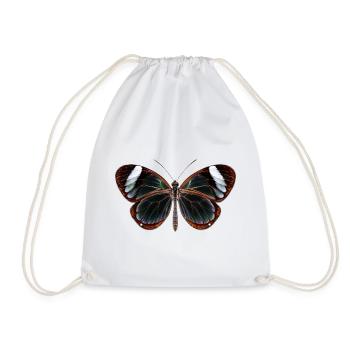 Glasswing Butterfly Greta oto Realistic Style - Drawstring Bag - white - Front