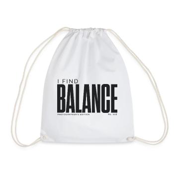 Je trouve l’équilibre | Édition du photographe - Sac de sport léger - blanc - Devant