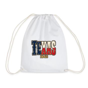 Texas 1845 Vintage Motiv - Turnbeutel - Weiß - Vorne