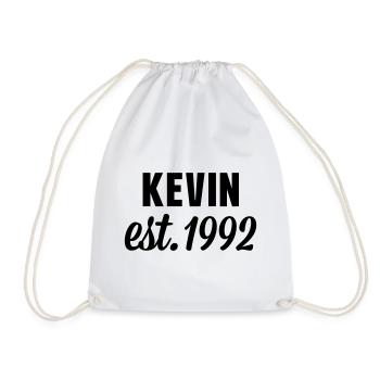 Kevin est 1992 - Turnbeutel - Weiß - Vorne