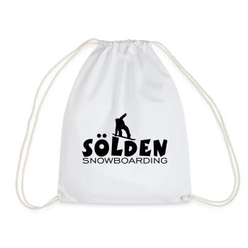 Sölden Snowboarding - Drawstring Bag - white - Front