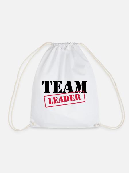 [ Team Leader ] - Turnbeutel - Weiß