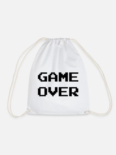 Game Over / Geek / Gaming / Gamer / Gamer / Player - Turnbeutel - Weiß