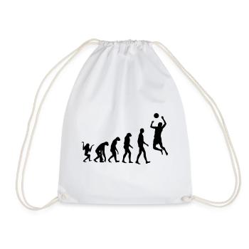 Volleyball - Volley Ball - Sport - Sportsman - Drawstring Bag - white - Front