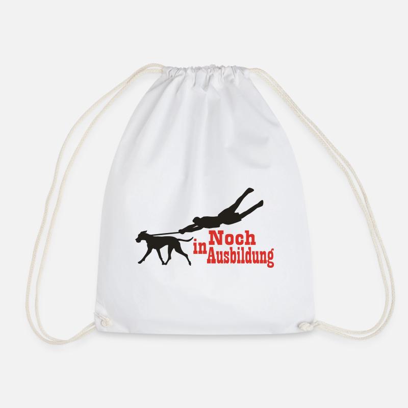 Still in training - variant to 2 colors - Drawstring Bag - white