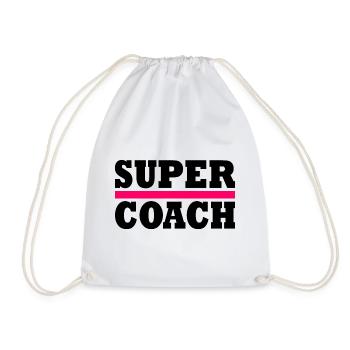 Coach - Drawstring Bag - white - Front
