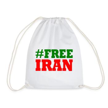 Free iran - Turnbeutel - Weiß - Vorne