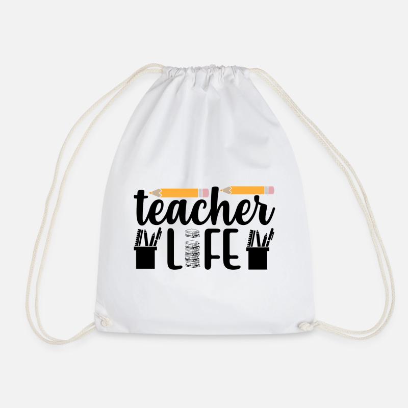 Teacher Life - Turnbeutel - Weiß