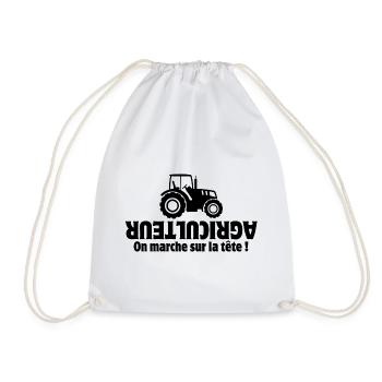 agriculteur, agriculture, paysan, fermier - Sac de sport léger - blanc - Devant