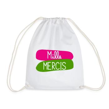 MAÎTRESSE. MAITRE. MERCI. MERCI MAÎTRESSE - Sac de sport léger - blanc - Devant