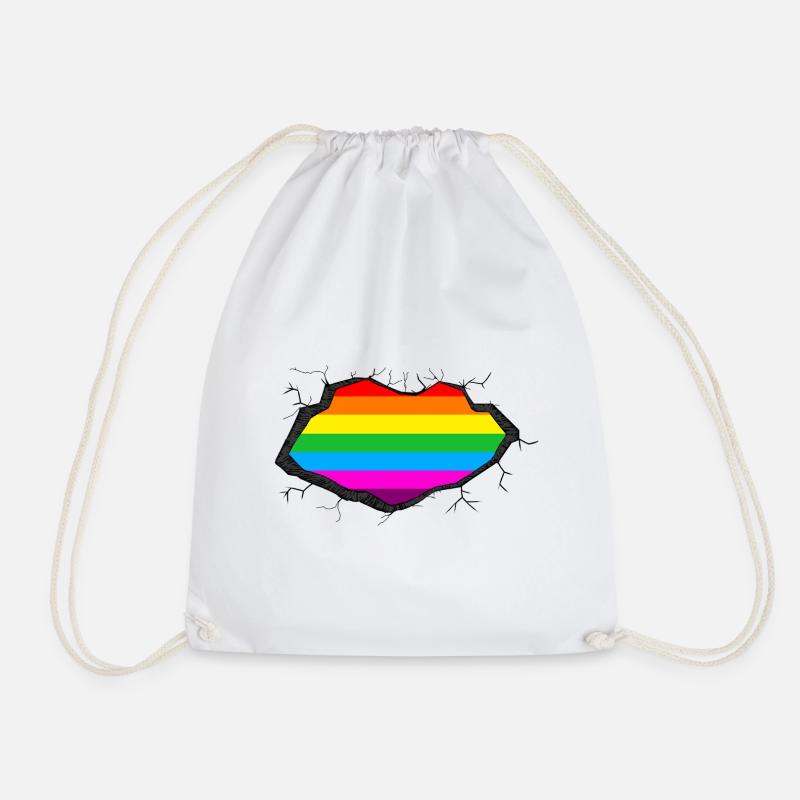 Regenbogen in Mir - Turnbeutel - Weiß