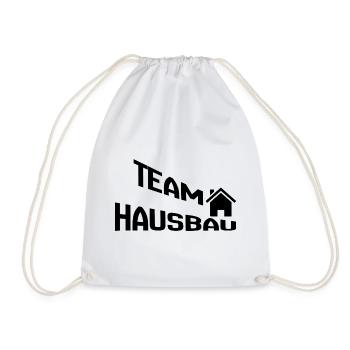Team House Construction - Drawstring Bag - white - Front