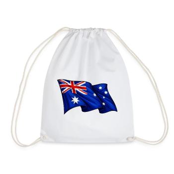 Drapeau australien Australie - Sac de sport léger - blanc - Devant
