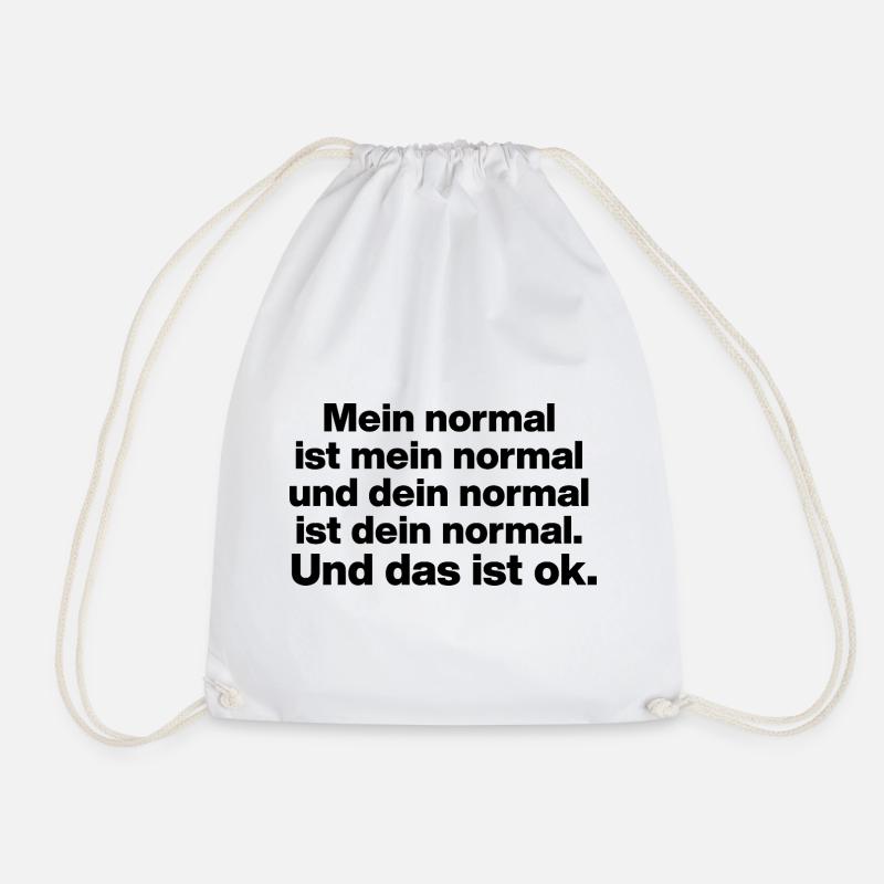 MEIN NORMAL IST MEIN NORMAL, DEIN NORMAL TOLERANZ - Turnbeutel - Weiß