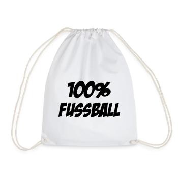 100% Football : Le Design des Vrais Passionnés - Sac de sport léger - blanc - Devant