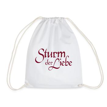 Sturm Der Liebe Logo-Schriftzug - Turnbeutel - Weiß - Vorne