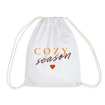 Cozy Season | Minimal Herbst Design - Turnbeutel - Weiß - Vorne