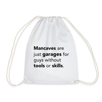 Mancaves - Turnbeutel - Weiß - Vorne