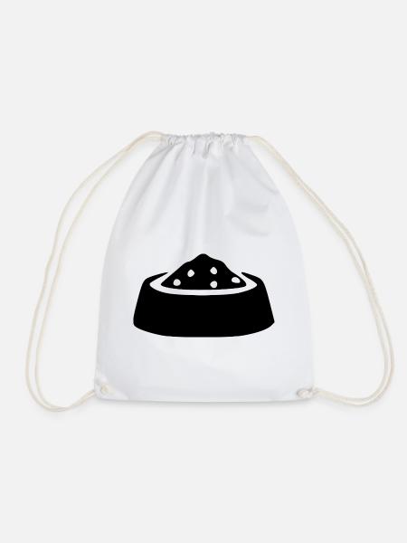 Napf Futter Haustiere Geschenk - Turnbeutel - Weiß