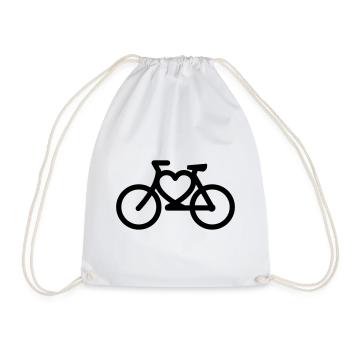 fahrrad - Drawstring Bag - white - Front