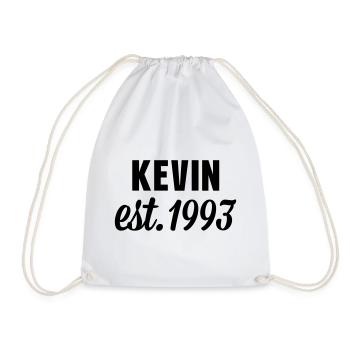 Kevin est 1993 - Turnbeutel - Weiß - Vorne