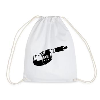 buegelmessschraube - Drawstring Bag - white - Front