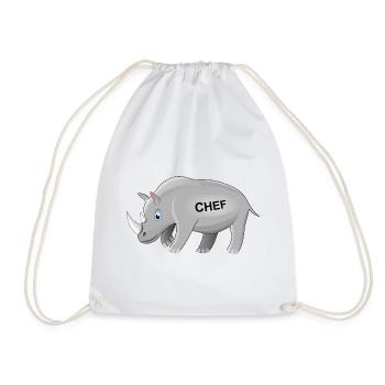 Rhino, patron, rhino, patron, PDG, cadeau drôle - Sac de sport léger - blanc - Devant