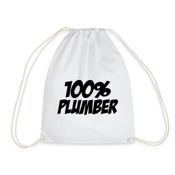 100% Plumber - Sac de sport léger - blanc - Devant