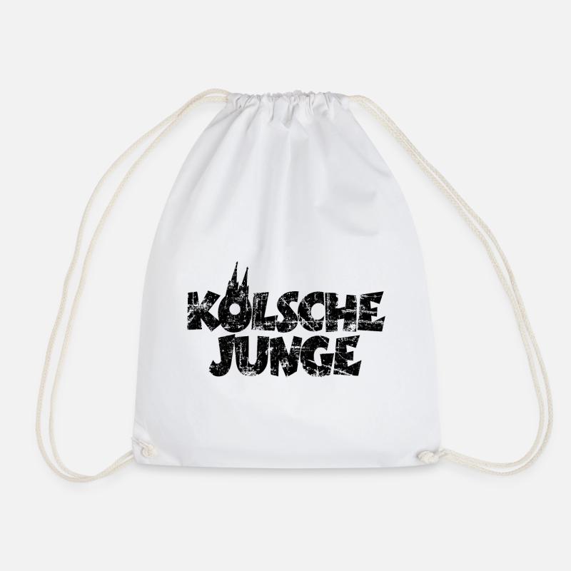 Kölsche Junge (Vintage) Kölner Jungs aus Köln - Turnbeutel - Weiß